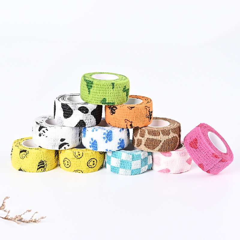 Self Sticky Adhesive Non Woven Elastic Cohesive Bandage