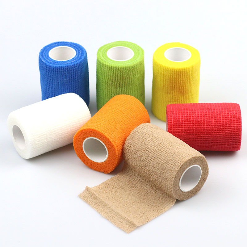 Self Sticky Adhesive Non Woven Elastic Cohesive Bandage