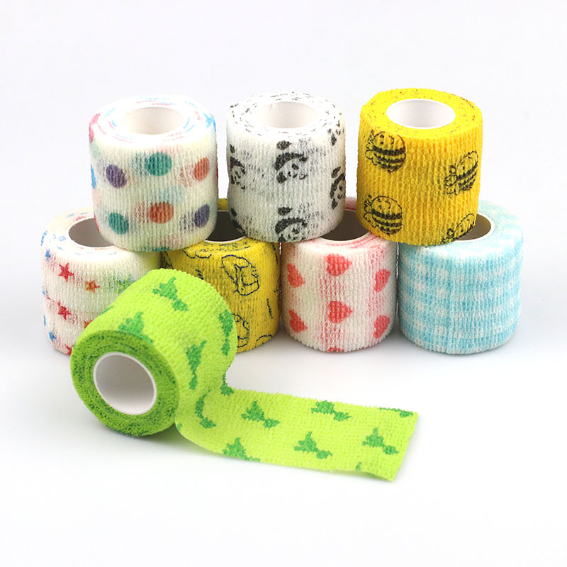 Self Sticky Adhesive Non Woven Elastic Cohesive Bandage